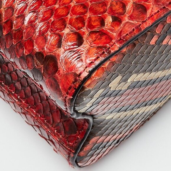Louis Vuitton Red Python Twist MM Bag - Picture 4 of 12